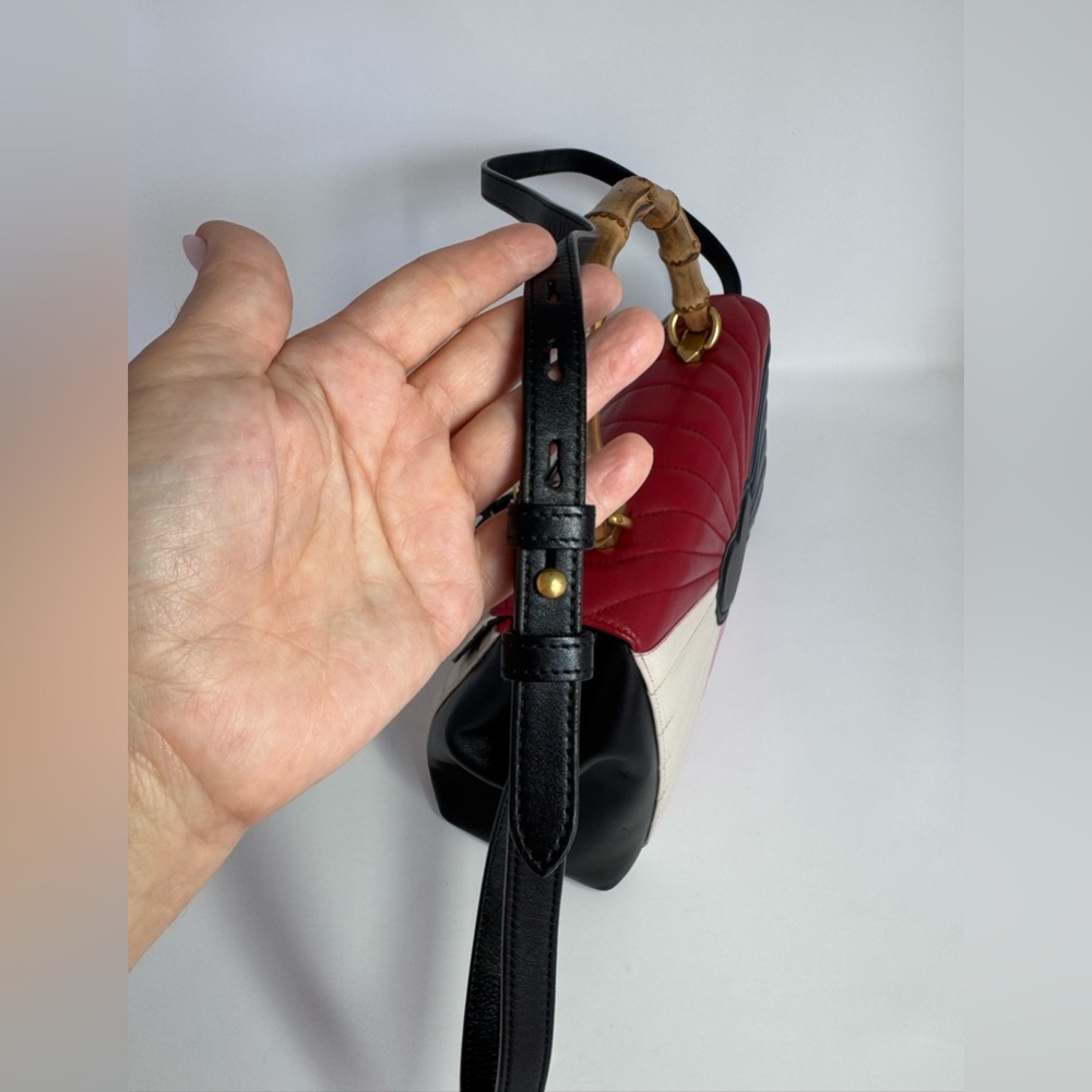 ‼️SOLD‼️Authentic Gucci Queen Margaret Bamboo Top Handle Bag - Picture 10 of 15